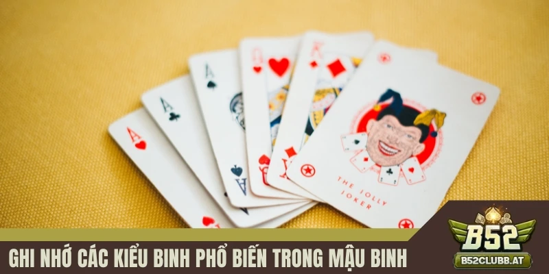 Ghi nhớ các kiểu binh phổ biến trong game